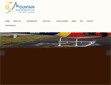 Tablet Screenshot of mtnhelicopters.com